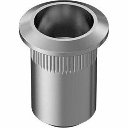 BSC PREFERRED 18-8 Stainless Steel Heavy-Duty Rivet Nut M6 x 1.00 Internal Thread .5-3.0mm Material Thickness, 5PK 97467A666